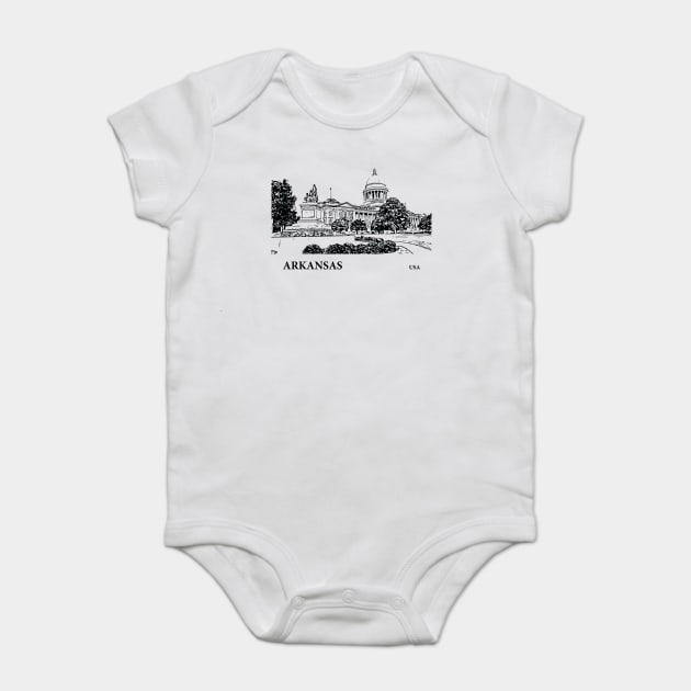 Arkansas State USA Baby Bodysuit by Lakeric
